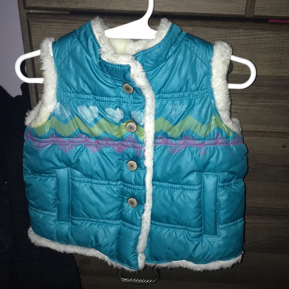 Baby girl winter vest